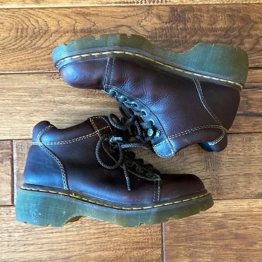 Dr. Martens Air Wair Made in England Vintage Brown Leather Boots